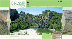 Desktop Screenshot of camping-belair-ardeche.com